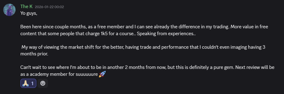Testimonial from The K about the mentorship
